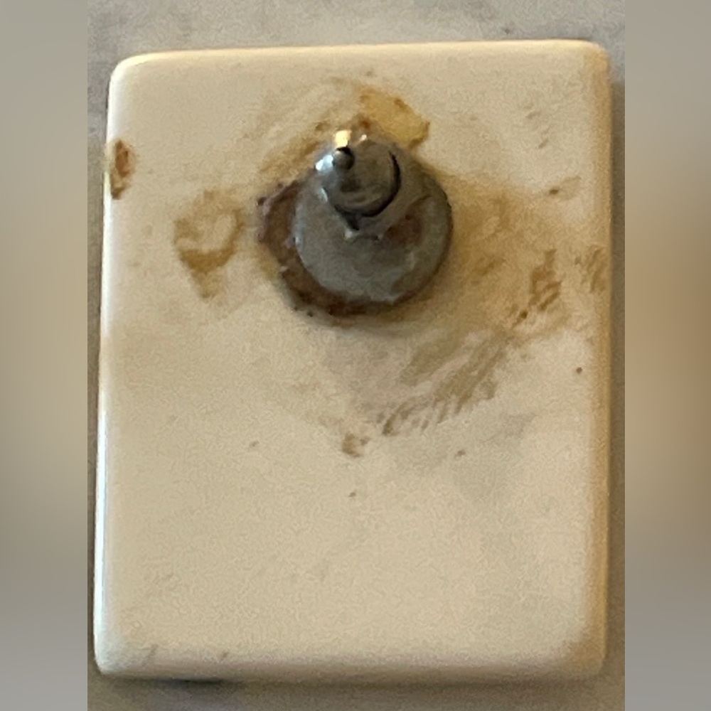 Black And White Rectangular Pierced Earrings Vint… - image 5